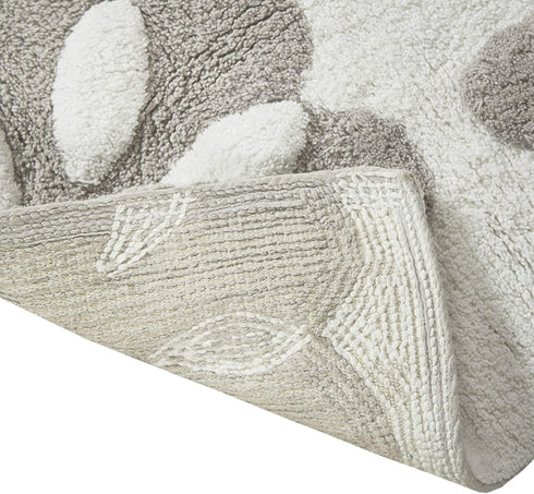 Madison Park Casablanca 100% Cotton Tufted Bathroom Rugs Luxurious Plush Medallion Floral Pattern Bath Mat Absorbent, Quick Dry, Spa Design Shower Room D©cor, Rectangle 20" x 30", Taupe