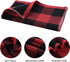 Mordimy 100% Cotton Waffle Weave Buffalo Plaid Kitchen Towels, 13 x 28 Inches, Super Soft and Absorbent Dish Towels for Drying Dishes, 4-Pack, Black & Red