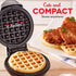 DASH DMW001SL Mini Maker for Individual Waffles, Hash Browns, Keto Chaffles with Easy to Clean, Non-Stick Surfaces, 4 Inch, Silver