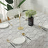SASTYBALE Rectangle Tablecloth Geometric Style Cotton Linen Table Cloth Dust-Proof Table Cover for Kitchen Dinning Tabletop Decoration (Rectangle/Oblong, 52" x 70" (4-6 Seats), White)
