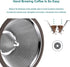 Pour Over Coffee Dripper,Without Filter Stainless Steel Coffee Filter Reusable Pour Over Coffee Filter 1-3 Cup Paperless Metal Cone Coffee Filter, Cnuben W60 Coffee Dripper
