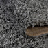 Unique Loom Davos Collection Modern Luxuriously Soft & Cozy Shag Area Rug, 2 ft 2 in x 3 ft, Peppercorn