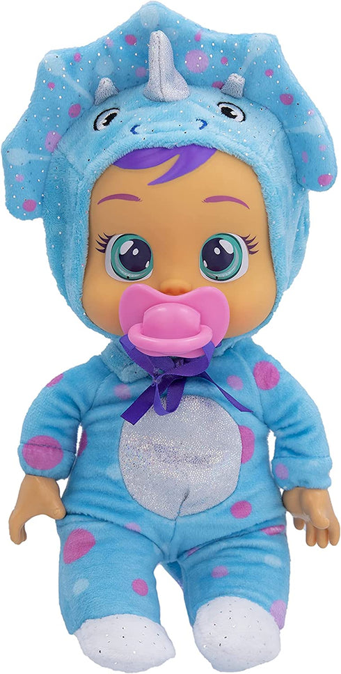 Cry Babies Tiny Cuddles Tina - 9 inch Baby Doll, Cries Real tears. Blue