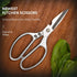 WAK 8.5" Kitchen Shears, Multi Functional Kitchen Scissors Heavy Duty, Professional Stainless Steel Scissors for Kitchen, Easily Cut Poultry, Chicken Bone, Meat, Fish, Bottle Opener