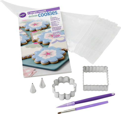 Wilton "I Taught Myself To Decorate Cookies" Cookie Decorating Kit with How-To Booklet