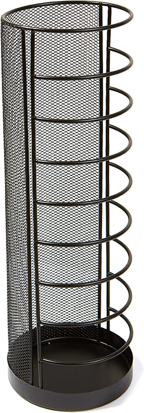 Mind Reader Mini Umbrella Stand Rack Holder for Home and Office, Black