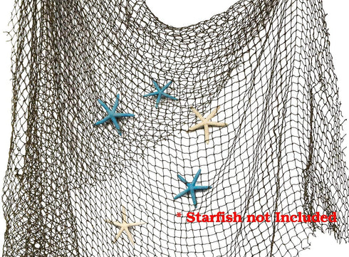Fishing Net-Decorative Fishing Net Décor-Fish Netting Decoration-5'x10' Commercial Fish Net Fishing-Large Fishing Net-Fish Net Décor-Netting Material Pirate Party Costume-Nautical Beach Décor