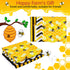 6 Pieces Bee Theme Kitchen Tea Towels Home Stylish Dish Towel Farmhouse Theme Animal Kitchen Bar Towels Honeycomb Kitchen Tea Towels, Bee Kitchen Decor 16 Inches x 24 Inches, Set of 6