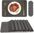 Placemats Set of 6, Placemat with Coasters Heat Stain Scratch Resistant Non-Slip Waterproof Oil-Proof Washable Wipeable Outdoor Indoor Place mats for Kitchen Dining Patio Table Kitchen Decor and Kids