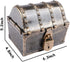 Leadtex Kids Pirate Treasure Chest Plastic Pirate Vintage Treasure Box,Bronze.