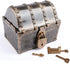 Leadtex Kids Pirate Treasure Chest Plastic Pirate Vintage Treasure Box,Bronze.