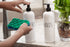 Soap Dispenser Bottles Farmhouse Decor Hands and Dishes 16 oz Plastic with Pump | Kitchen Sink, Bathroom| Rust Free and Shatter Proof | 2 Piece Reusable for Hand and Dish Liquid Soap