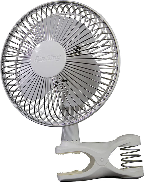 Air King Clip Fan, 6 inch, White