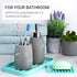UHMER Silicone Sink Tray Set, Kitchen Sink Organizer Tray & Silicone Soap Dish 4-PACK, Multipurpose Turquoise Kitchen Sink Tray for Soap Bottles, Sponge Tray for Kitchen Sink, Kitchen Soap Tray