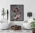 African Black Girls Wall Art Black Queen Wall Art Black Girls Music Hair Art Canvas Poster Black Woman Flower Wall Art Painting Black Queen For Bathroom Living Room Decoration Frameless 16x24 Inch