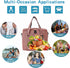 Forems Insulated Lunch Bag For Men/Women ,Reusable Large Adult/Kids Lunch Cooler Box Tote Shoulder Strap For Work Office Picnic Beach Travel Food (Pink)