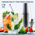 Eatex Bar Set Cocktail Shaker Set - Stainless Steel Bartender Kit, 16 Piece Cocktail Kit, Complete Cocktail Set, Bar Tools: Martini Shaker, Muddler, Cocktail Book, Jigger, Liquor Pourers - Silver
