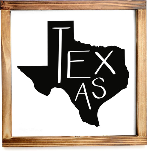 Texas Home Sign - Rustic Farmhouse Texas Home Sign, Texas State Decor, Modern Farmhouse Texas Sign Decor, Texas Wood Sign, Texas Wood Wall Decor, Texas Wall Decor Wood, Texas Sign 12x12 Inch