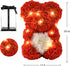 Rose Flower Bear- Rose Bear-Gifts for Girls, Women,mom,Girlfriends,Rose Teddy Bear-10 Gift Box (red, 10inch)