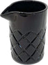 Amehla Cocktail Mixing Glass - Black Bar Mixer Pitcher, Thick and Weighted for Stirred Cocktails, 17-ounce / 500ml