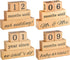 Solid Maple Wood Wedding Countdown, Baby Arrival & Anniversary Blocks - Engagement Gifts for Couples - Bridal Shower Gifts - Wedding Gifts for The Couple - Anniversary for Couples - Bride Gifts