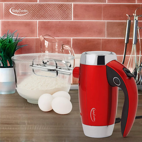 Betty Crocker 7-Speed Power Hand mixer, Red