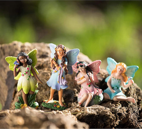 Fairies for Fairy Garden Miniatures Accessories Outdoor and Indoor, Miniature Doll Figurines Supplies Fairy House Figures