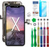 Ace Tech Cellular for iPhone X LCD Screen Replacement 5.8 Inch (Model A1865 A1901 A1902) Touch Display digitizer Assembly Screen