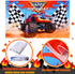 75 Pieces Monster Truck Party Supplies Monster Truck Balloons Decoration Set Including 1 Monster Truck Themed Backdrop 2 Monster Truck Balloons 2 Mosaic Race Foil Balloons and 70 Multicolor Balloons