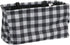Household Essentials Krush Canvas Utility Tote | Reusable Grocery Bag | Black and White Plaid