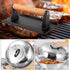 ZEAYEA 12 Inch Basting Cover and Grill Press Kit, BBQ Stainless Steel Griddle Accessories Kit for Hamburger Bacon Steak, Round Flat Top Griddle Cast Iron Grill Cooking Indoor or Outdoor Camping