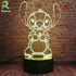 Fanrui Children Anime Animals Stitch - Lilo and Stitch - 3D Cartoon Kawaii Figure Action Lovely 7 Color Change IR Remote Night Lights Home Boys Room Decor Child Kids Friend Xmas Birthday Holiday Gifts