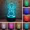Fanrui Children Anime Animals Stitch - Lilo and Stitch - 3D Cartoon Kawaii Figure Action Lovely 7 Color Change IR Remote Night Lights Home Boys Room Decor Child Kids Friend Xmas Birthday Holiday Gifts