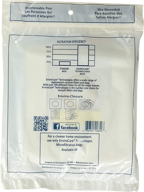 EnviroCare Replacement Micro Filtration Vacuum Cleaner Dust Bags Designed to Fit Bissell Style 1 and 7 Uprights 18 Pack