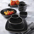Gibson Elite Soho Lounge Dinnerware Set, (2) Platter, Matte Black