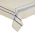 DII Kitchen Essentials Everyday French Stripe Tabletop Collection, Tablecloth, 60x104, Taupe/Nautical Blue