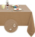 Obstal 210GSM Rectangle Table Cloth - Heavy Duty Water Resistance Microfiber Tablecloth, Decorative Fabric Table Cover for Outdoor and Indoor Use (Coffee, 60 x 84 Inch)