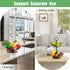3-Tier Fruit Basket Bowl for Countertop - Homewill Large-Capacity Metal Fruit Bowls for Kitchen Counter | Detachable Fruits Baskets with Handle for Vegetable Banana