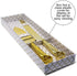 Gold Double Heart Wedding Cake Serving Set - Gold Wedding Cake Knife Set