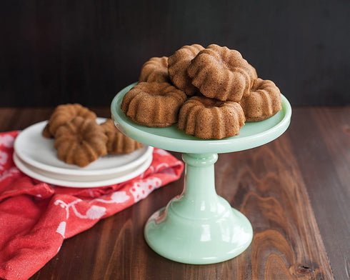 Nordic Ware 12-Cavity Mini Bundt Cupcake Pan, Colors Vary