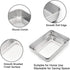 TeamFar Lasagna Pan Set of 3, 12…–? & 10¼? & 9…–?, Rectangular Cake Pan Deep Baking Sheet Pans Stainless Steel for Lasagna Cake Brownie, Healthy & Heavy Duty, Sturdy & Dishwasher Safe