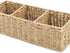 Americanflat Hand-Woven Seagrass Bathroom Storage Basket for Toilet Tank Top - Countertop Organizer, 16.5 L x 6 W x 5 H inches, 3 Compartments