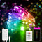 Halussoer Smart Fairy String Lights, 32.8Ft 66Led Fairy Lights Plug in, Music Sync App Control Twinkle Lights with Remote, RGB Firefly Lights for Bedroom Room Party Birthday Patio Christmas Decor