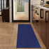 Sweet Home Stores Sweethome Collection Solid Design Rubberback Runner Rug, 2'3" x 6', Navy