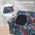 hyha Printed Couch Chair Cover - Floral Pattern Sofa Cover with Separate Cushion Cover, 2 Piece Stretch Armchair Slipcover Washable Furniture Protector (Armchair, Paisley Floral)