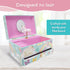 The Memory Building Company Unicorn Jewelry Box for Girls & Boys - Musical Girls Jewelry Organizer Box - Granddaughter Gifts for 8-Year-Old Girls