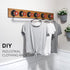 DSDST 3 Pcs Industrial Pipe Red Handwheel Coat Hook Racks Clothing Rack Hanger Coat Rack Wall Hooks Garment Rack for Hanging