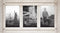 Americanflat Collage Picture Frame with Three 4x6 Displays in Aspen White - Textured Wood and Polished Glass - Horizontal and Vertical Formats for Wall and Tabletop