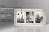 Americanflat Collage Picture Frame with Three 4x6 Displays in Aspen White - Textured Wood and Polished Glass - Horizontal and Vertical Formats for Wall and Tabletop