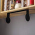 YIGII Black Paper Towel Holder - Kitchen Paper Towel Rack Under Cabinet Mount Self-Adhesive Paper Roll Holder, SUS-304 Stainless Steel